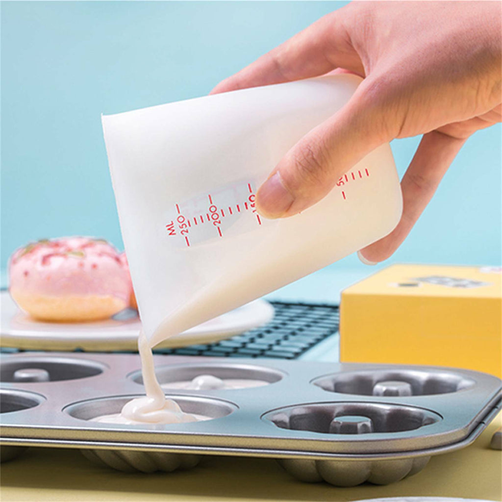 2pcs Silicone Measuring Cups 250ml/500ml | Reusable Resin Mixing Cup for DIY Craft & Jewelry