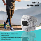 2 Pack Knee Brace Support with Gel Pad and Side Stabilizers – Adjustable Knee Sleeve for Sports and Joint Pain Relief