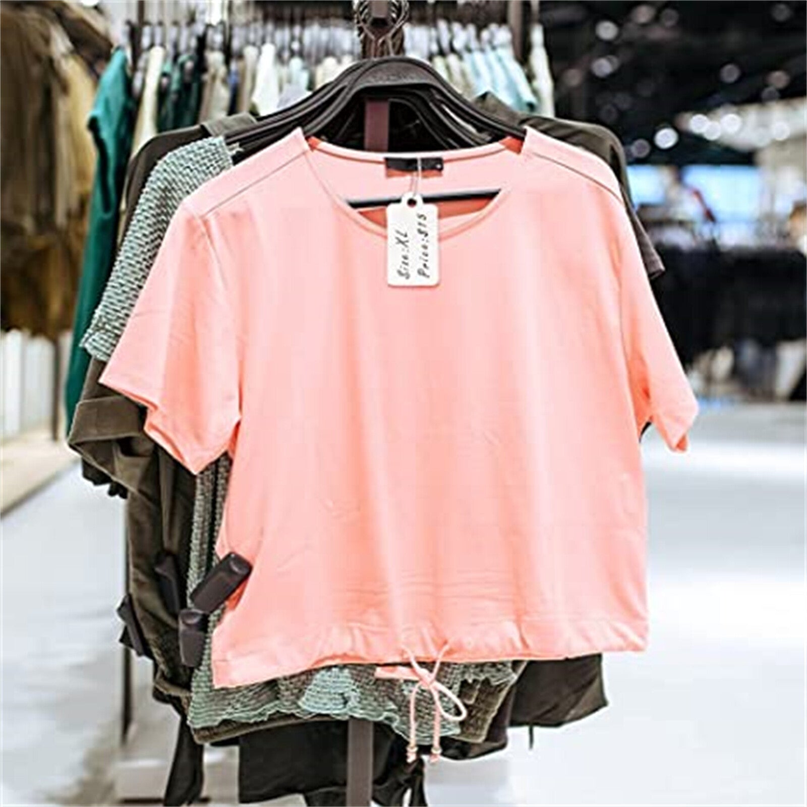500PCS White Paper Jewelry Clothes Label Price Tags With Elastic String 33x1500pcs White Paper Price Tags with Elastic String | Jewelry & Clothing Hanging Labels 33x18mm8mm