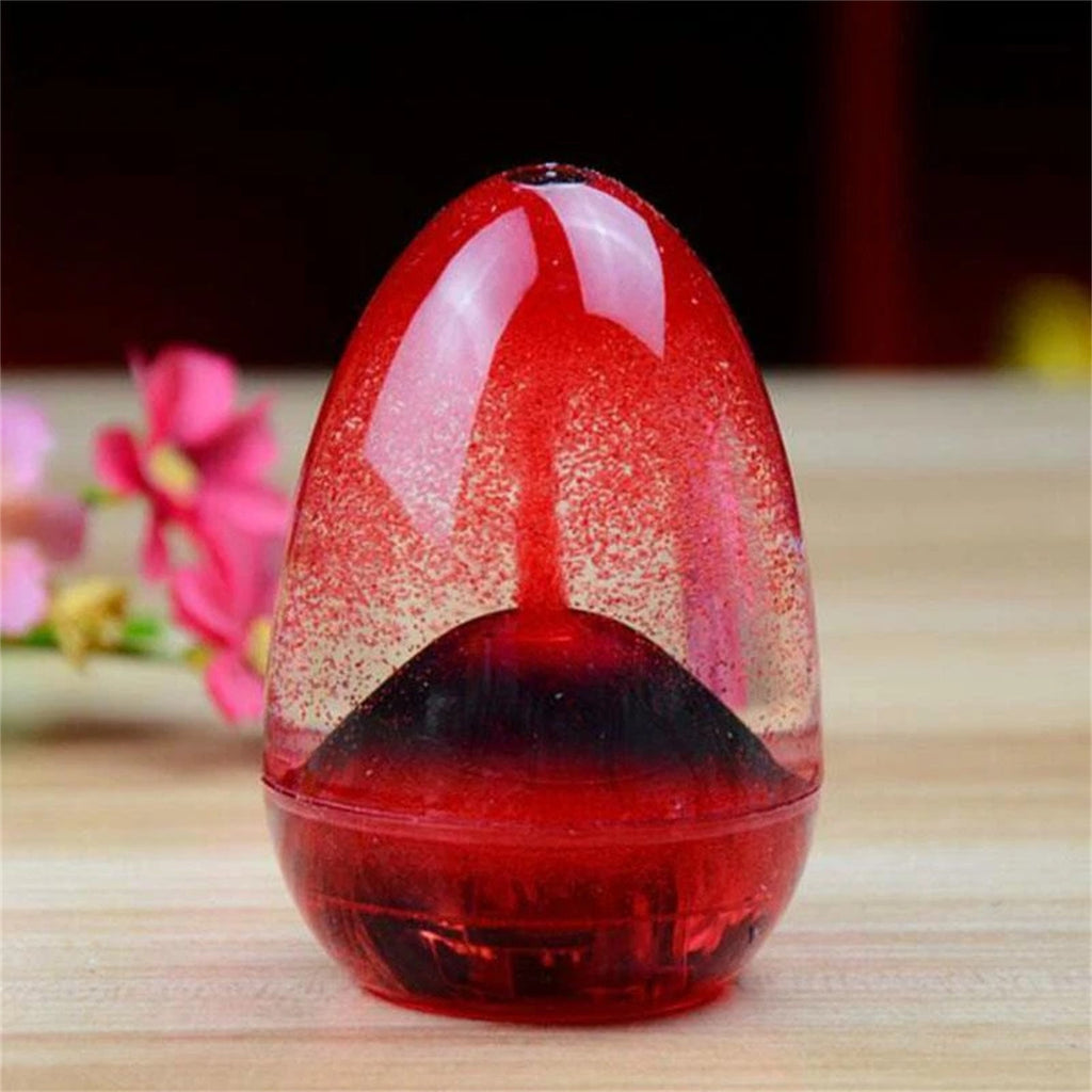 2PCS Volcano Liquid Hourglass Sensory Timer Calming Sandglass Desktop Decor