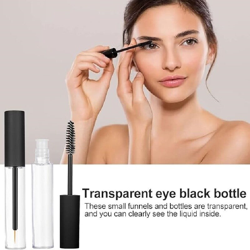 50PCS 10ml Empty Mascara Tube with Brush Wand Eyelash Serum Bottle Refillable