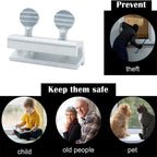 12 Pack Sliding Window Door Safety Locks - Aluminium Security Child Safety Stops Silver