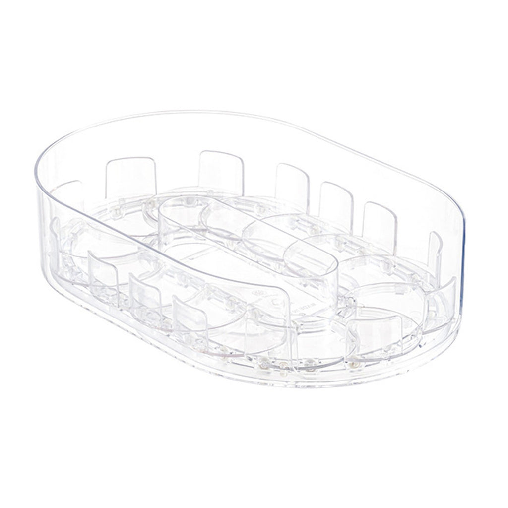 360° Rotating Fridge Organizer Tray – Lazy Susan Kitchen Storage Container