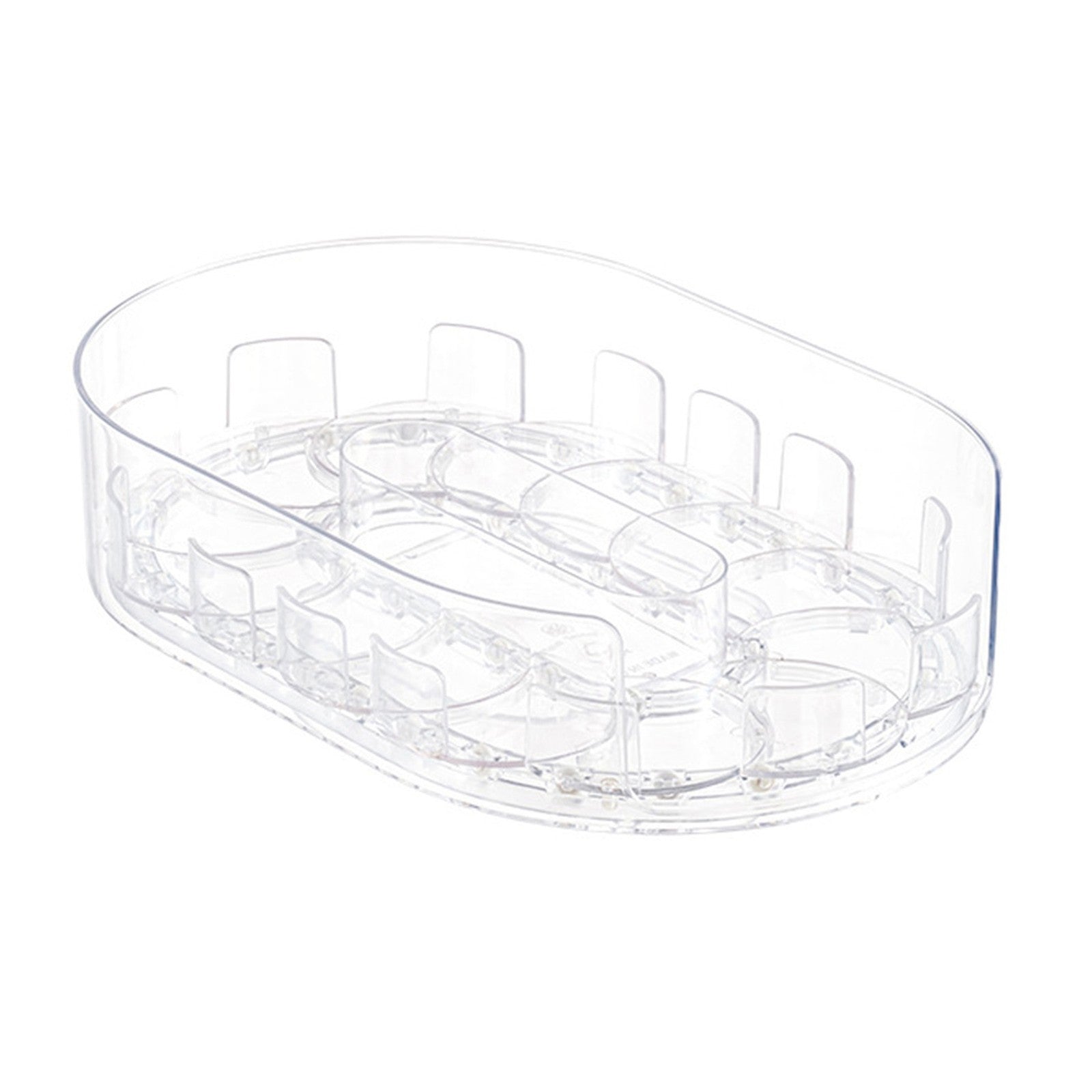 360° Rotating Fridge Organizer Tray – Lazy Susan Kitchen Storage Container