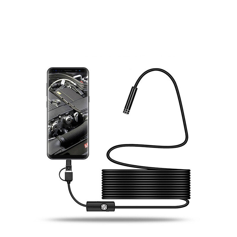 HD Waterproof Endoscope Camera USB Type-C Borescope Inspection Snake Camera for Android & PC