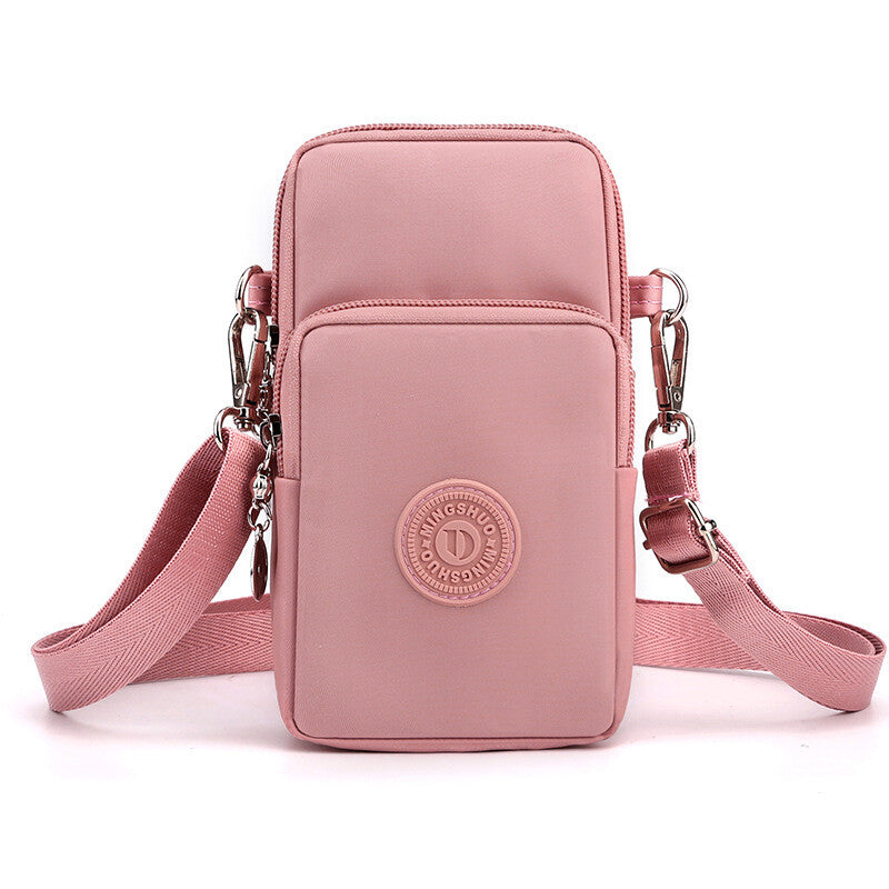 Women’s Pink Crossbody Phone Bag - Fashion Coin Purse with Mobile Phone Pocket