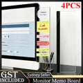 4pcs Acrylic Computer Monitor Right Side Memo Board, for Sticking Notes, Memos