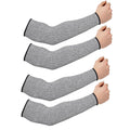 6PCS Cut Resistant Protective Arm Sleeves - Anti Cut Safety Guard Sleeves for Work and Kitchen