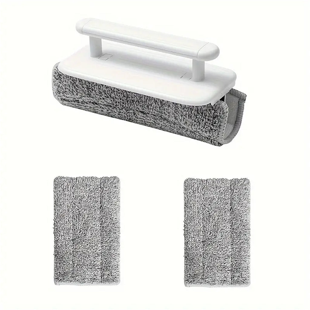 4pcs Window Groove Cleaning Brush Set | Track Cleaner with Handle & Microfiber Cloths