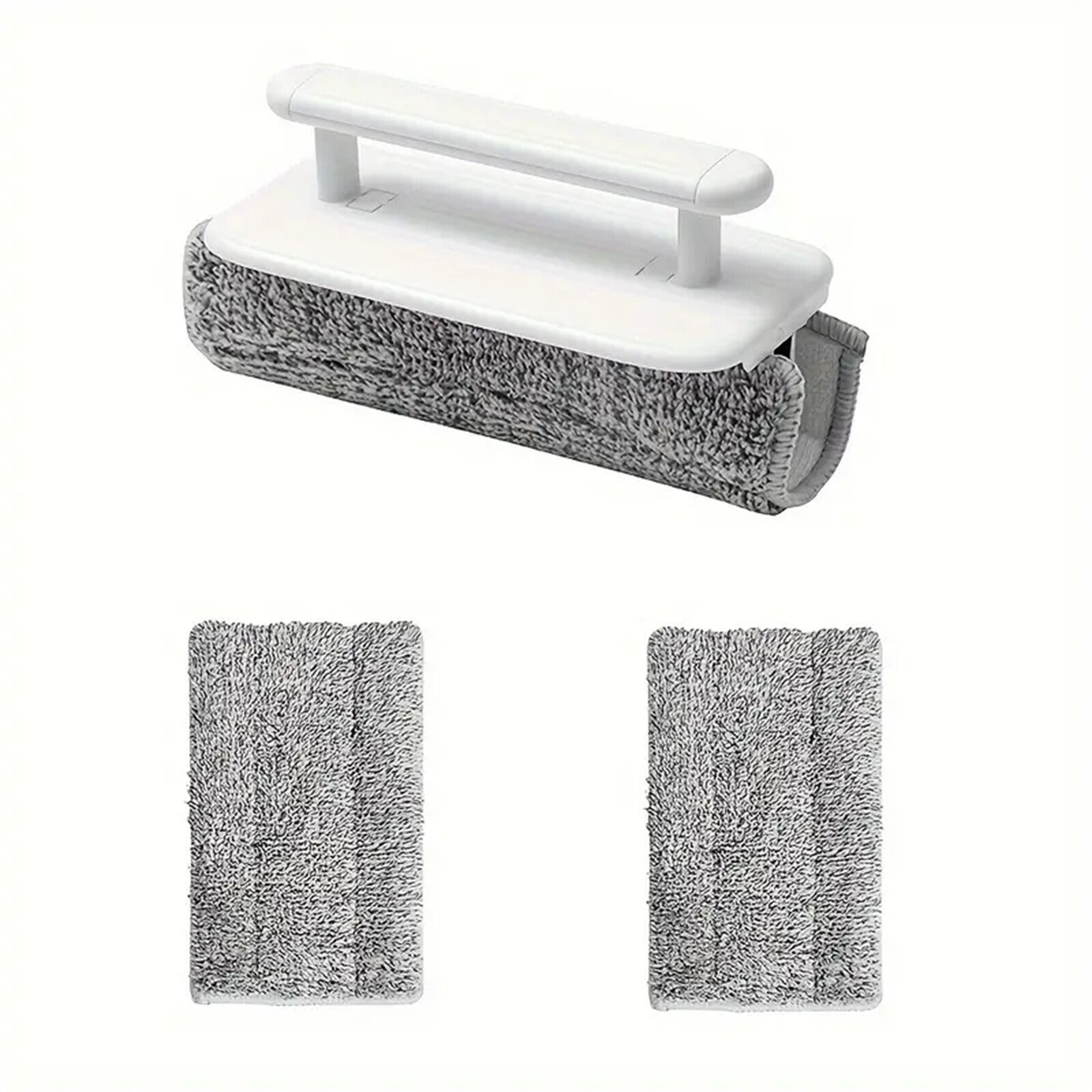 4pcs Window Groove Cleaning Brush Set | Track Cleaner with Handle & Microfiber Cloths