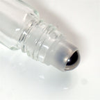 12PCS 10ml Clear Glass Roll On Bottles Set - Essential Oil Roller Bottles with Brush Funnel and Labels