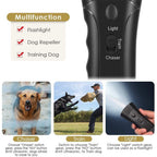 Ultrasonic Dog Bark Control Device Anti Bark Trainer Repeller Portable Training Tool