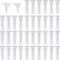 50PCS Clear Lip Gloss Squeeze Bottles 8ml - Empty Lip Balm Tube Containers with 6 Funnels