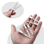 60Pcs Hairdressing Sectioning Hair Clips Duck Bill Hairpin Salon Metal Curl Clip