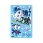 Christmas Window Stickers Winter Snowman Santa Claus Snowflake Elk Static OD