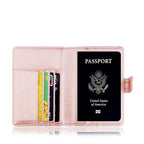 Slim RFID Blocking Passport Holder Wallet – Travel ID Card Organizer (AU Design)