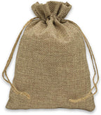 30PCS Natural Linen Drawstring Pouches - Burlap Jute Gift Bags for Jewellery, Wedding and Party Favours