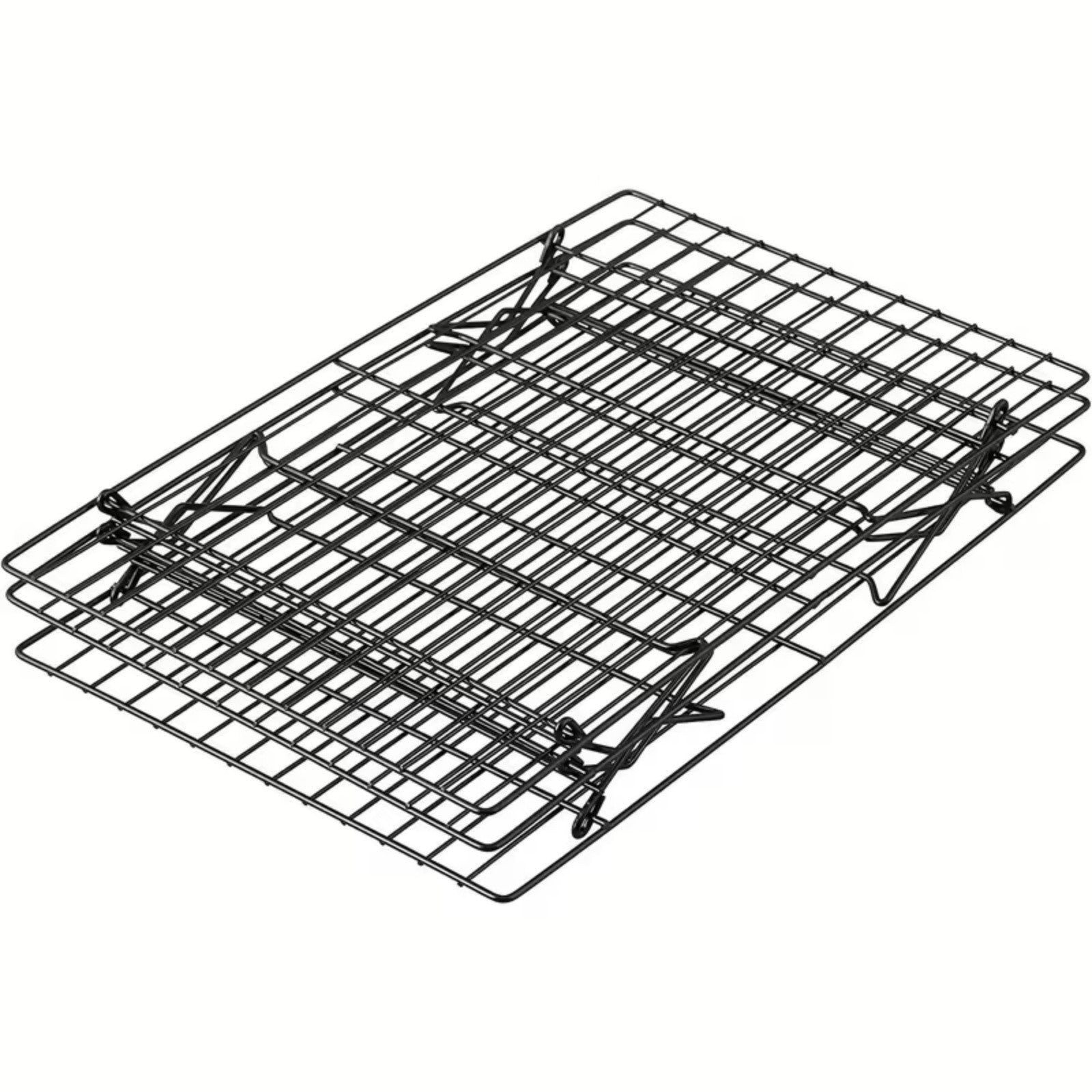 3-Tier Stackable Baking Cooling Rack Collapsible Iron Wire Rack for Baking