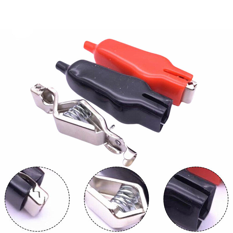 20pcs Insulated Alligator Clips 65mm | Electrical Jumper Wire Clamp Test Clips