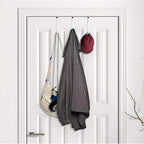 8PCS Adjustable Long Over The Door Hanger Front / Back Door Hook Organizer AU8PCS Adjustable Over The Door Hooks - Long Front and Back Door Hanger OrganiserS