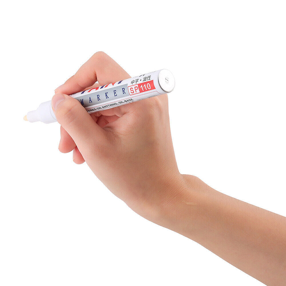 40pcs White Tyre Paint Marker Pens | Waterproof Tire Tread Marking Pens for Car & Motorcycle
