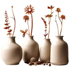 10PCS Metal Wildflower Art Silhouette Garden Stakes - Rustic Flower Garden Decor