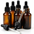 30ml Amber Glass Dropper Bottles | Essential Oil Pipette Reagent Eye Drop Bottle