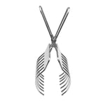 Stainless Steel Meat Slicing Tongs | Roast Beef Bread Onion Tomato Cutting Holder