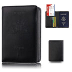 Slim RFID Blocking Passport Holder Wallet – Travel ID Card Organizer (AU Design)