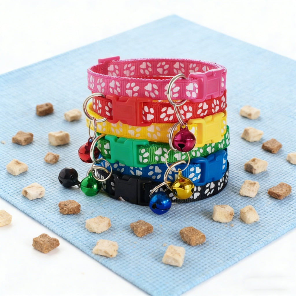 10pcs Puppy ID Collars with Bell | Adjustable Whelping Collars for Dogs & Cats