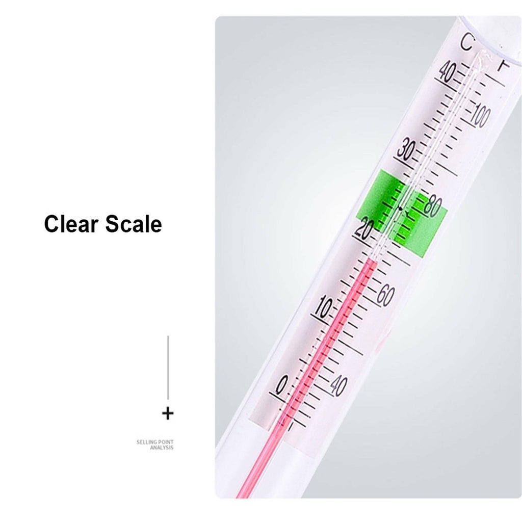 5PCS Aquarium Thermometer Glass Fish Tank Temperature Meter with Suction Cup