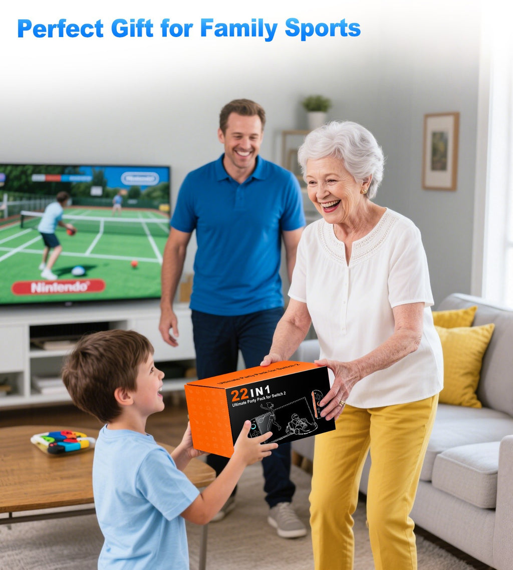 22 in 1 Family Party Kit Sports Accessories Bundle for Nintendo Switch 2 2025