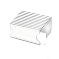 10/20/50/100Pcs Clear Acrylic Name Badge Card Holders With Blank Inserts Paper
