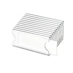 10/20/50/100Pcs Clear Acrylic Name Badge Card Holders With Blank Inserts Paper
