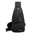 Men’s Sling Chest Bag with USB Charging Port – Crossbody Shoulder Backpack for Travel and Outdoor Use