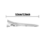 60Pcs Hairdressing Sectioning Hair Clips Duck Bill Hairpin Salon Metal Curl Clip