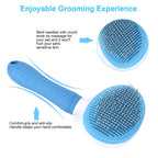 Pet Grooming Brush Self-Cleaning | Dog Cat Deshedding Comb Fur Remover Tool