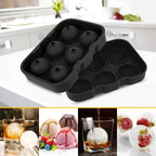 Large Silicone Ice Cube Tray with Sphere and Cube Mould – Big Ice Ball Maker for Whiskey, Cocktails and DIY Drinks