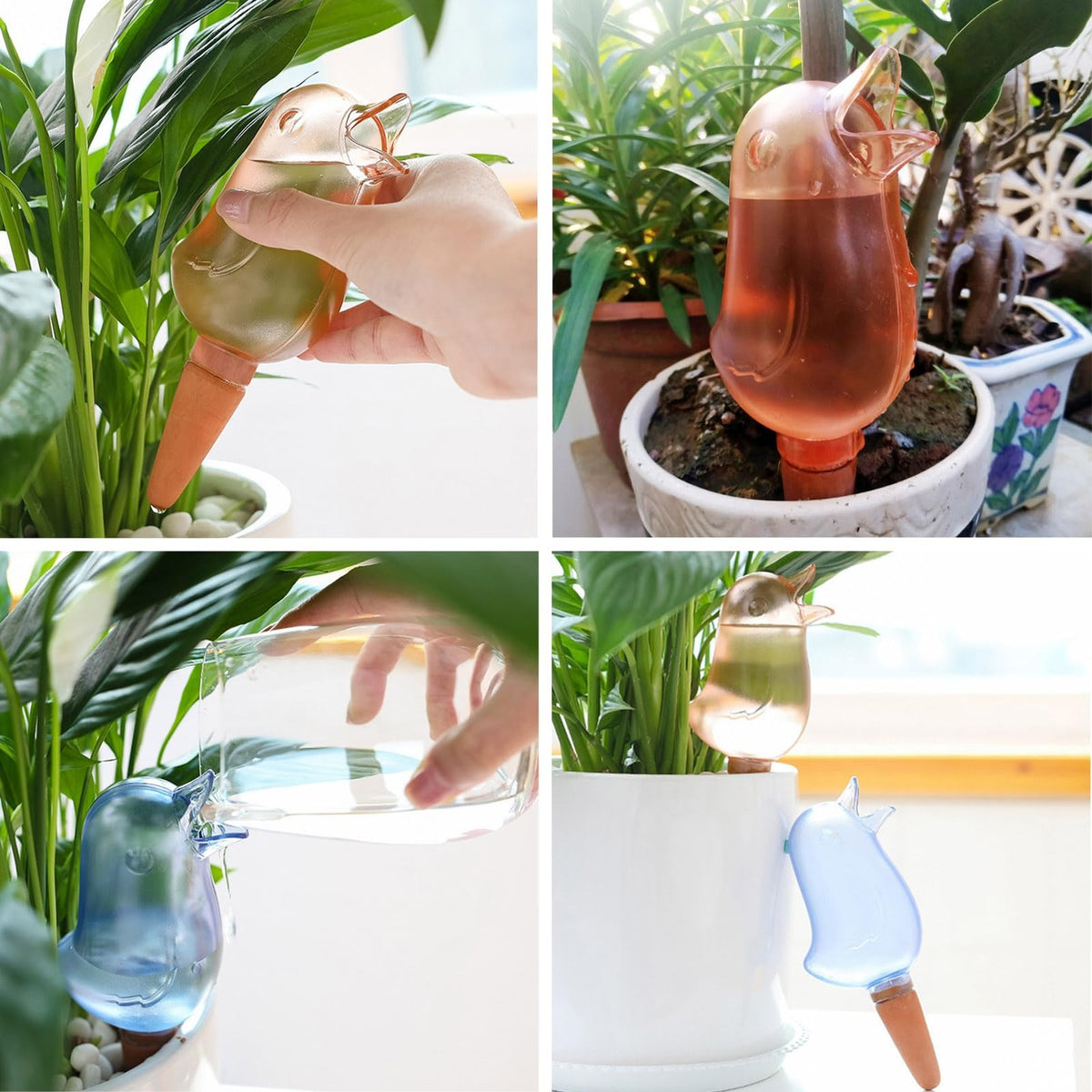 Bird Plant Waterer Watering Bulb Stake Garden Flower Pot Irrigation Accessory