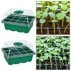20 Sets 12-Cell Seed Starter Tray Kit with Plant Labels | Seedling Propagation Grow Box
