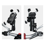 2pcs Motorcycle Mirror Mount Base 10mm | 1" Ball Adapter for GPS & Phone Holders