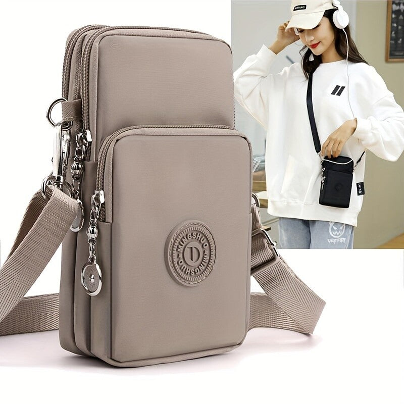 Women’s Pink Crossbody Phone Bag - Fashion Coin Purse with Mobile Phone Pocket