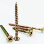 100PCS M4 Chipboard Screws – Carbon Steel Phillips Flat Head Self-Tapping Wood Screws (50mm / 60mm)