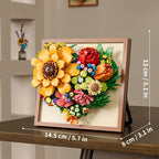 DIY Sunflower Building Block Set – Flower Plant Model Home Office Decoration (1/2 Set)