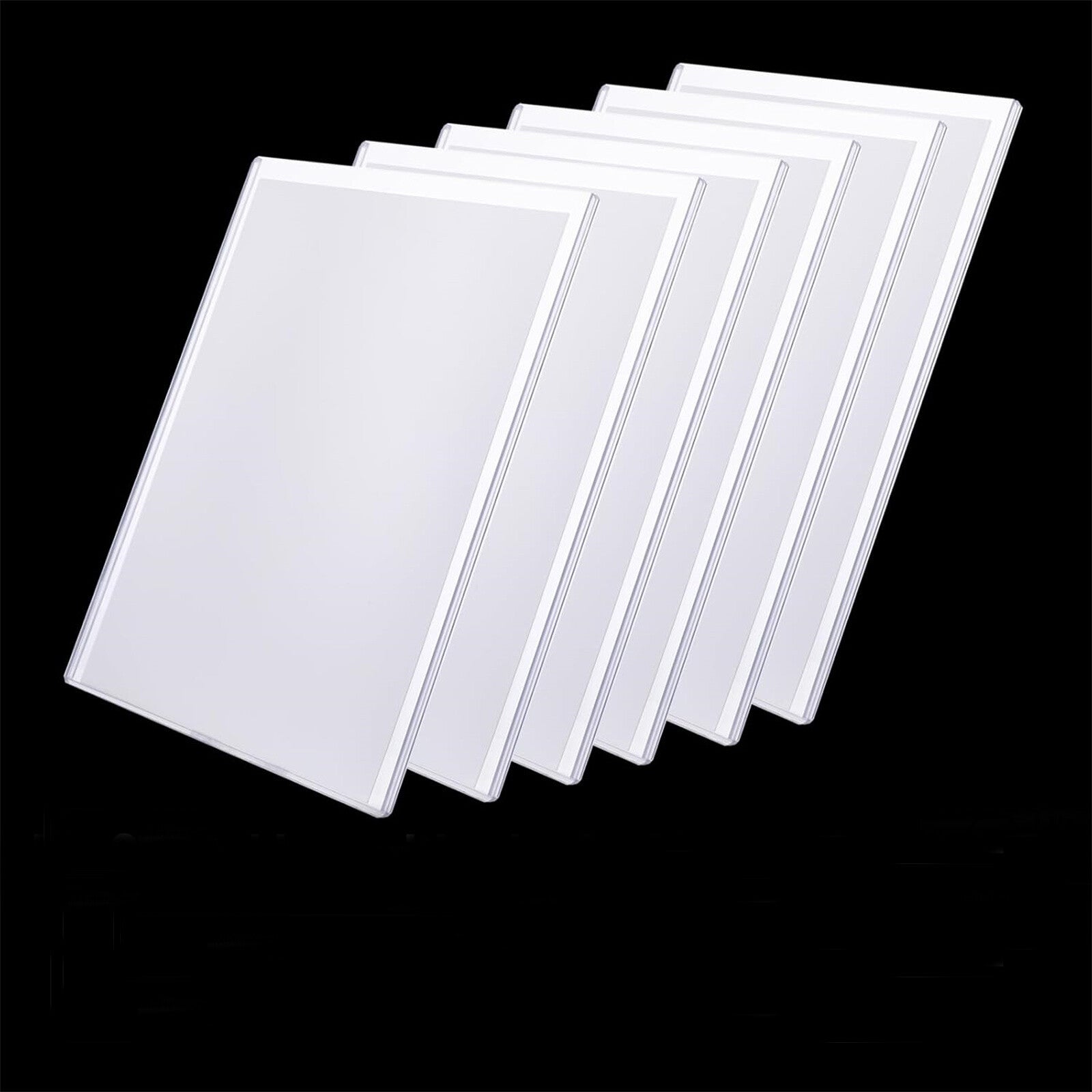 50 Pack 35PT Top Loader Card Holders – Clear Rigid Baseball and Trading Card Protectors