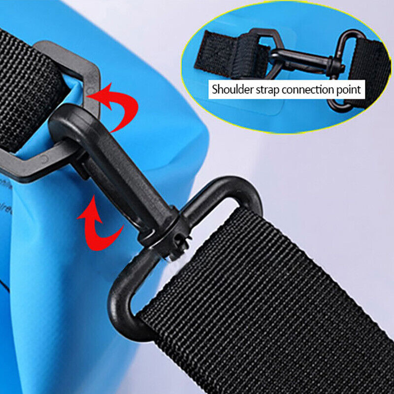 Waterproof Dry Bag Sack | Roll Top Outdoor Bag for Fishing Camping Kayak Canoeing 2/5/10L
