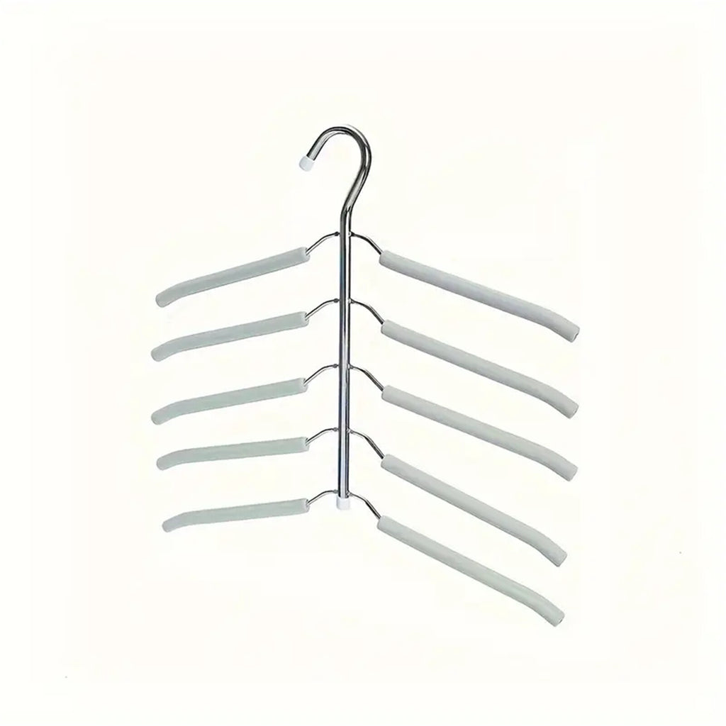 2PCS Multi-Layer Clothes Hanger Rack – Metal Space Saving Closet Organizer