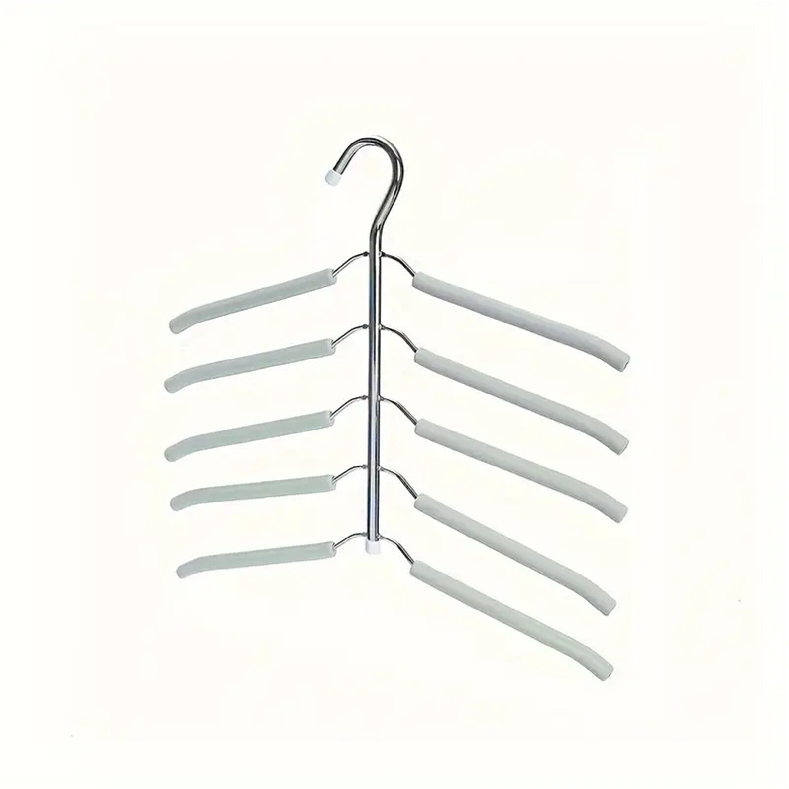 2PCS Multi-Layer Clothes Hanger Rack – Metal Space Saving Closet Organizer