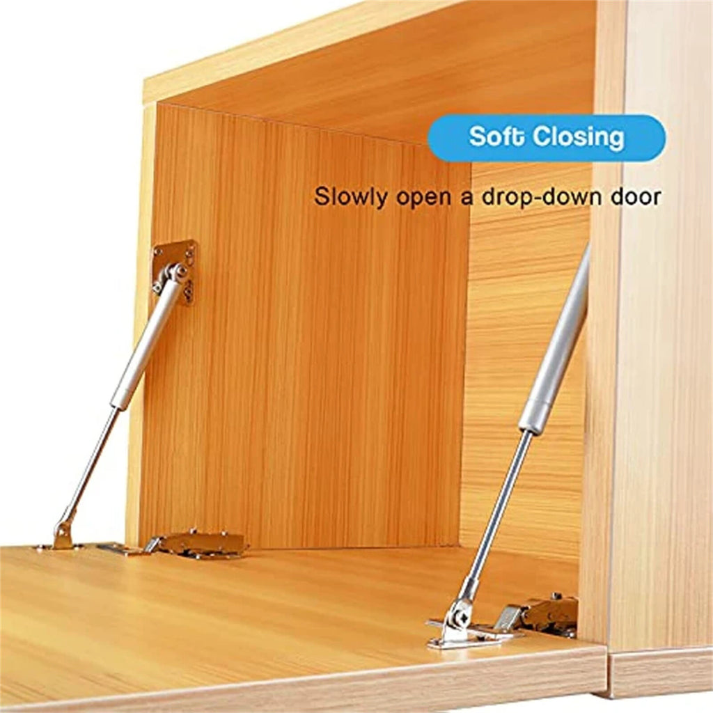 Soft Close Cabinet Gas Strut Supports 100N Kitchen Cupboard Door Hinges