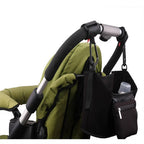 2PCS Metal Pram Hooks - PU Stroller Bag Hangers for Diaper Bags & Shopping Bags
